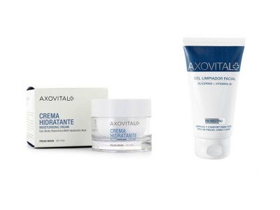 Axovital Crema Hidratante Piel Normal 50ml + Gel Limpiador Facial 150ml