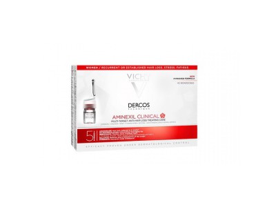 Vichy Dercos Aminexil Mujer Clinical 5 42x6ml Vichy Dercos Aminexil Mujer Clinical 5 42x6ml