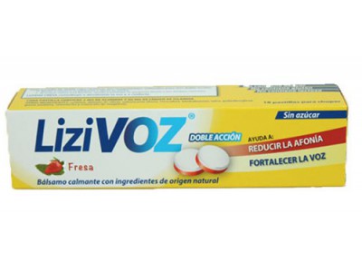 Lizivoz Fresa 18 Pastillas para Chupar