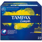 Tampax compak tampon regular 22 unidades