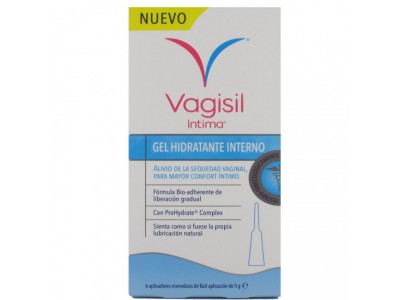 Vagisil Íntima Gel Hidratante Interno 6 Aplicadores de 5ml