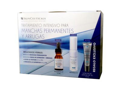 Skinceuticals Cofre Phloretin 15ml + Retinol 03 30ml + Ultra Facial Defense 15ml