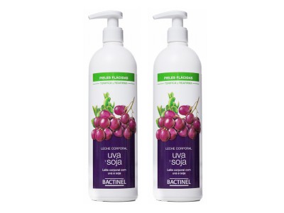 Bactinel Leche Corporal Uva y Soja 400ml 2 uds.