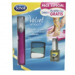 Scholl velvet smooth lima rosa uñas + aceite + neceser