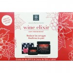 Apivita pack wine elixir crema día 50ml + contorno ojos labios 15ml