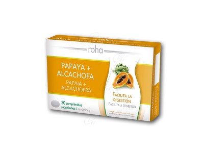 Roha Papáya + Alcachofa 30 Comprimidos Roha Papáya + Alcachofa 30 Comprimidos
