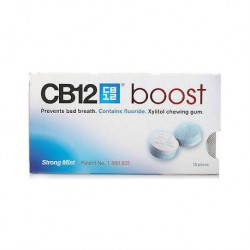 Cb12 Boost Strong Mint 10 Chicles Sin Azúcar