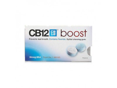 Cb12 Boost Strong Mint 10 Chicles Sin Azúcar