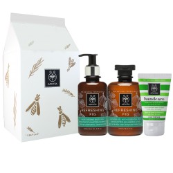 Apivita Set Refreshing Fig Gel de Baño 300ml + Leche Corporal 300ml + Crema de Manos 50ml