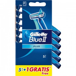 Gillette Maquinilla Desechable Blue II 5+1 Plus