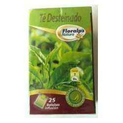 Floralp's Natura Té Verde Desteinado 25 Bolsitas