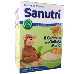 Sanutri 8 Cereales Galleta Maria Bifidus 600g