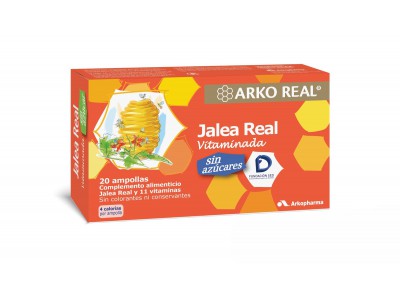 Arkoreal Jalea Real Vitaminada Sin Azucar 20 Ampollas