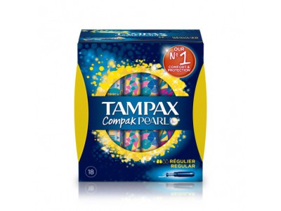 Tampax Compak Pearl Regular 18 uds.