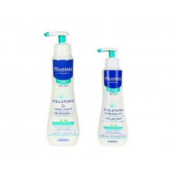 Mustela Stelatopia Gel Baño 500ml + Bálsamo Emoliente 300ml