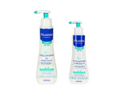 Mustela Stelatopia Gel Baño 500ml + Bálsamo Emoliente 300ml