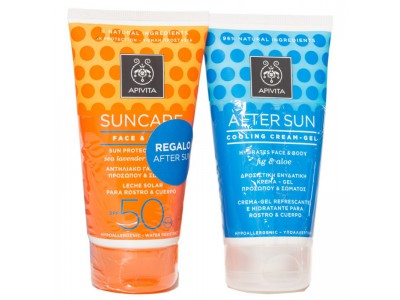 Apivita Suncare SPF50 Cara y Cuerpo 150ml + Regalo Aftersun