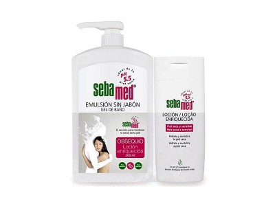 Sebamed pack Emulsión Sin Jabón 1 litro + Loción Enriquecida 1 litro