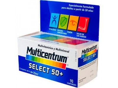 Multicentrum Select 50+ 90 Comprimidos Multicentrum Select 50+ 90 Comprimidos