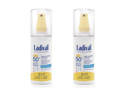 Ladival Solar Spray  Piel Sensible o Alérgica SPF50 150ml 2 Uds