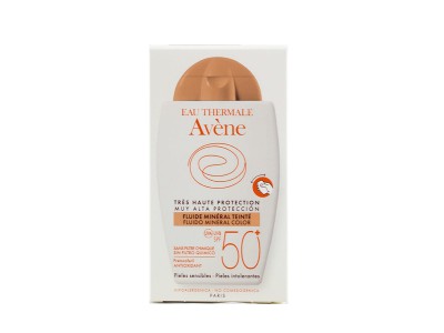 Avene Fluido Mineral SPF50 Con Color Sin Perfume 40ml