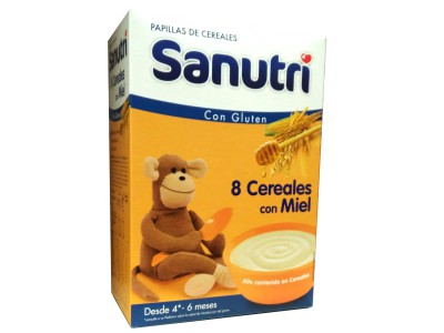 Sanutri 8 Cereales con Miel 600g