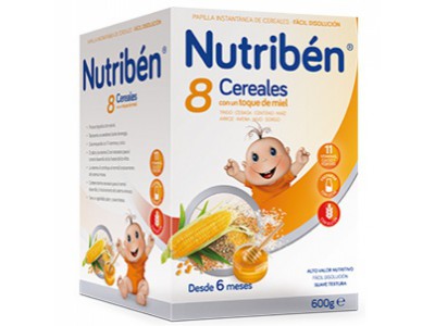 Nutriben 8 Cereales Miel 600g Nutriben 8 Cereales Miel 600g