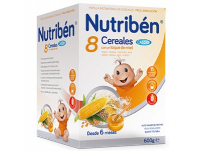 Nutriben 8 Cereales Miel Calcio 600g