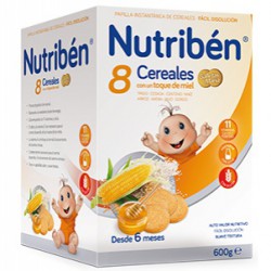 Nutriben 8 Cereales Miel Galletas Maria 600g