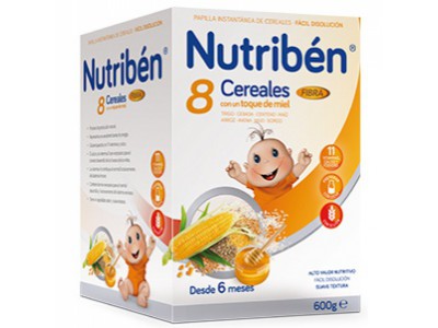 Nutriben 8 Cereales Miel Fibra 600g Nutriben 8 Cereales Miel Fibra 600g