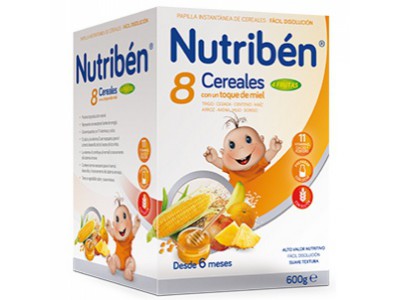 Nutriben 8 Cereales Miel 4 Frutas 600g Nutriben 8 Cereales Miel 4 Frutas 600g
