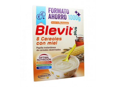 Blevit Plus 8 Cereales con Miel 1000g Blevit Plus 8 Cereales con Miel 1000g