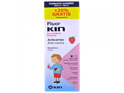 Kin Fluor Infantil Anticaries Fresa 600ml