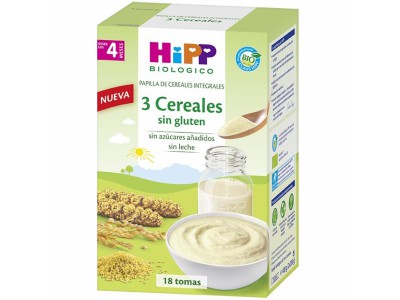 Hipp Papilla 3 Cereales Sin Gluten 400g