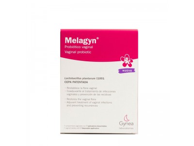 Melagyn Probiótico Vaginal 7 Comp. Con Aplicaciones Desechables Melagyn Probiótico Vaginal 7 Comp. Con Aplicaciones Desechables