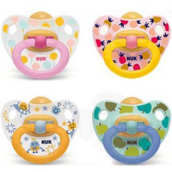 Nuk Happy Kids Chupete Látex 0-6 meses 2 uds