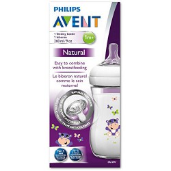 Avent Biberón Natural +1M Silicona 260ML 