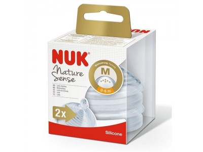 Nuk Tetina Silicona Nature Sense Talla M  2uds 0-6M