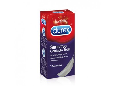 Durex Preservativos Sensitivo Contacto Total 12 uds