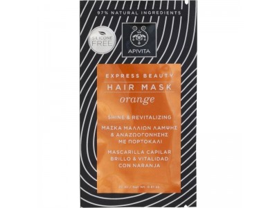 Apivita Express Beauty Mascarilla Capilar Naranja 20ml