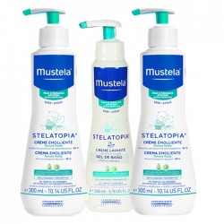 Mustela Pack Stelatopia 2 uds. Crema Emoliente 300ml+ Crema Lavante 200ml