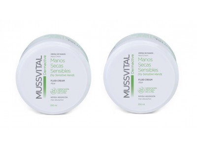 Mussvital Pack Dermactive Duplo Crema Manos Seca Sensible 200 +200 ml