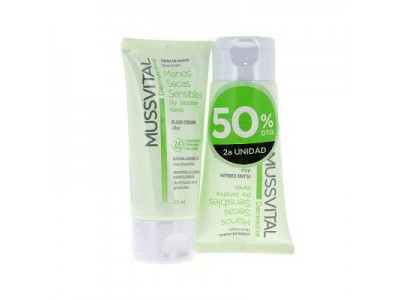 Mussvital Pack Duplo Dermactive Crema Manos Secas Sensibles 50+50 ml Mussvital Pack Duplo Dermactive Crema Manos Secas Sensibles 50+50 ml