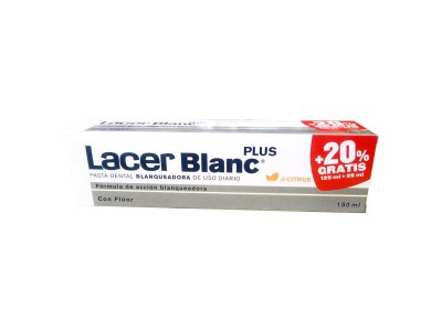 Lacer Blanc Plus Pasta Dental Blanqueadora Dcitrus 125ml + 25ml