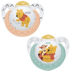 Nuk Chupete Winnie the Pooh Silicona 0-6 meses 2 uds