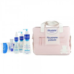 Mustela Bolsa Bebé Rosa Gel+ Leche + Colonia +Toallita