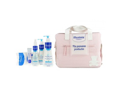 Mustela Bolsa Bebé Rosa Gel+ Leche + Colonia +Toallita Mustela Bolsa Bebé Rosa Gel+ Leche + Colonia +Toallita