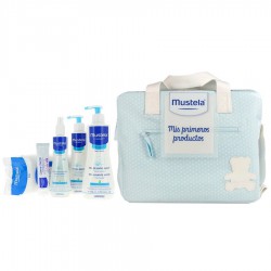 Mustela Bolsa Bebé Azul Gel+ Leche + Colonia+Toallita