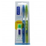 Vitis Cepillo Dental Adultos Medio Duplo