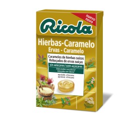 Ricola Caramelos Sin Azúcar Hiervas Suizas Y Caramelo